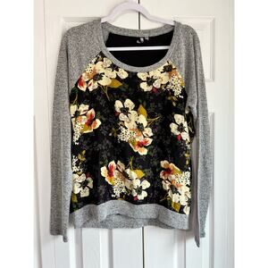 KUT Kut From The Kloth Floral Sweater Size Medium Top Blouse